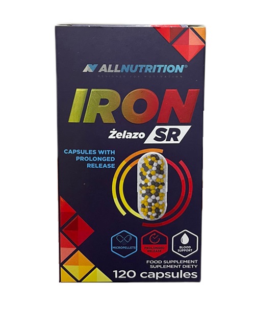 Allnutrition - Iron SR 120 kapsler