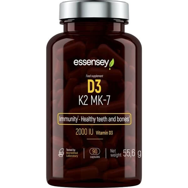 Brand - D3, K2 og MK-7 + 90 kapsler
