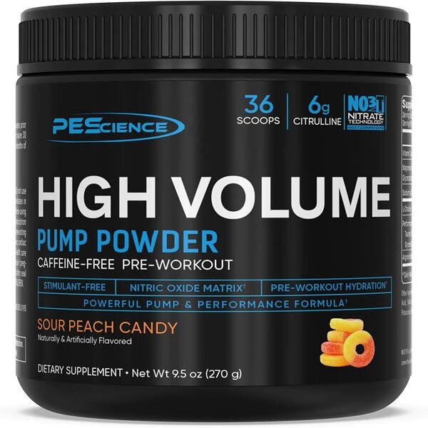 PEScience - Høj volumen ny formel, sur fersken slik + 270 g