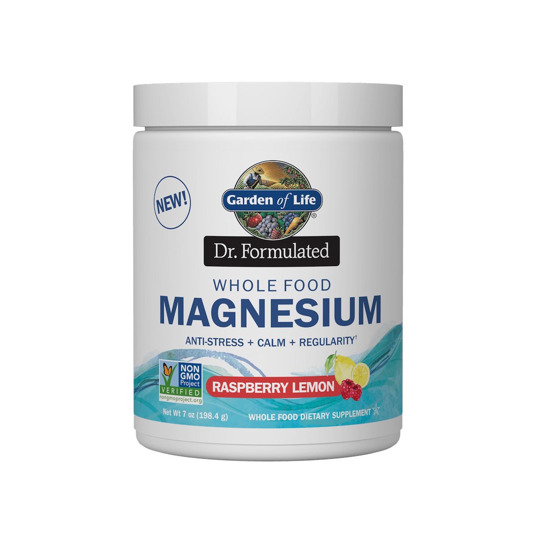 Garden of Life - Dr. Formulated magnesium fra hele fødevarer hindbær-citron + 198 g