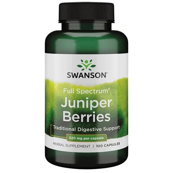 Swanson - Fuldspektrum enebær 520 mg pr. kapsel + 100 kapsler