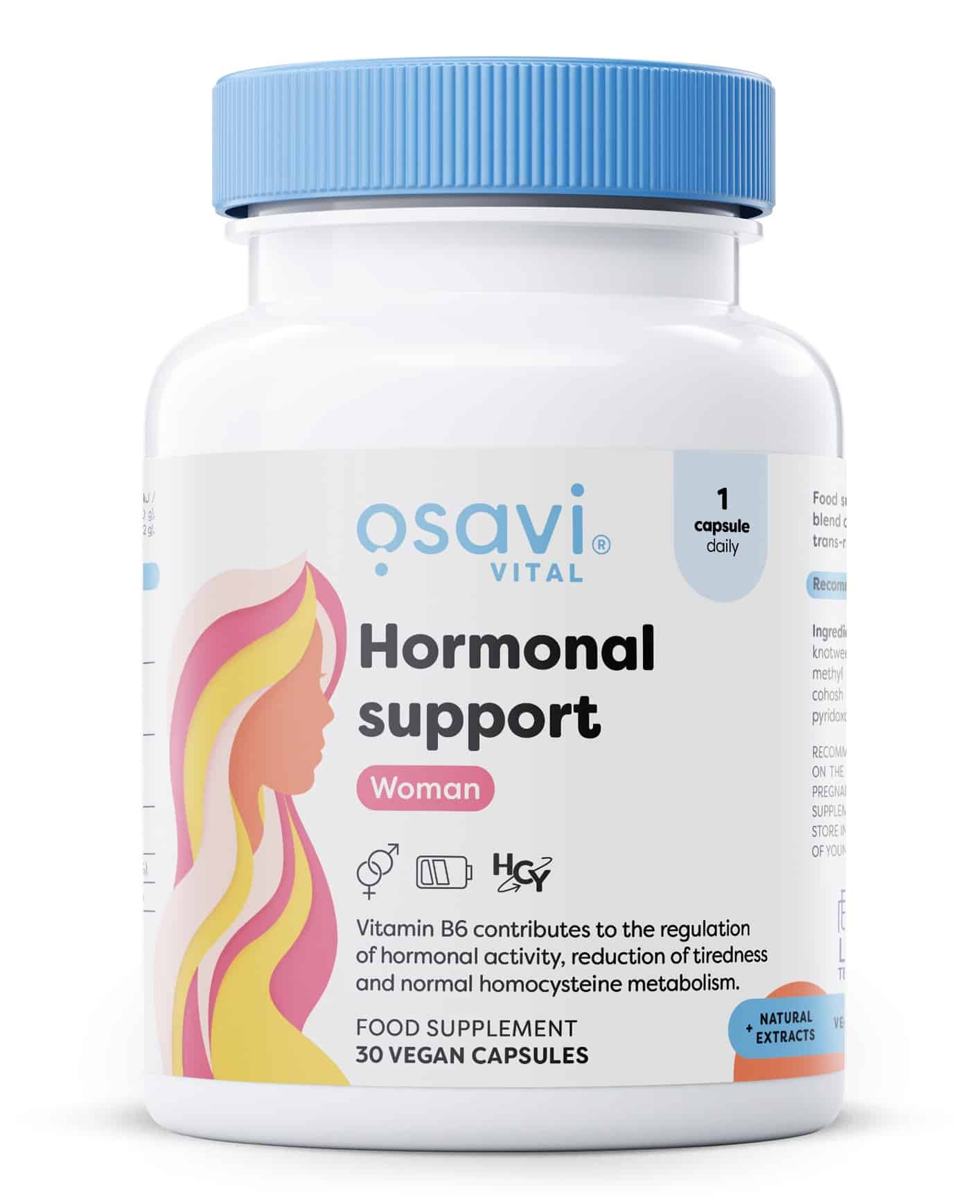 Osavi - Hormonstøtte til kvinder + 30 veganske kapsler