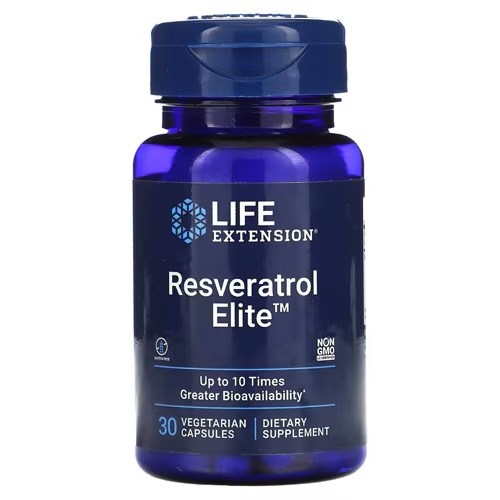 Life Extension - Elite resveratrol + 30 vegetariske kapsler