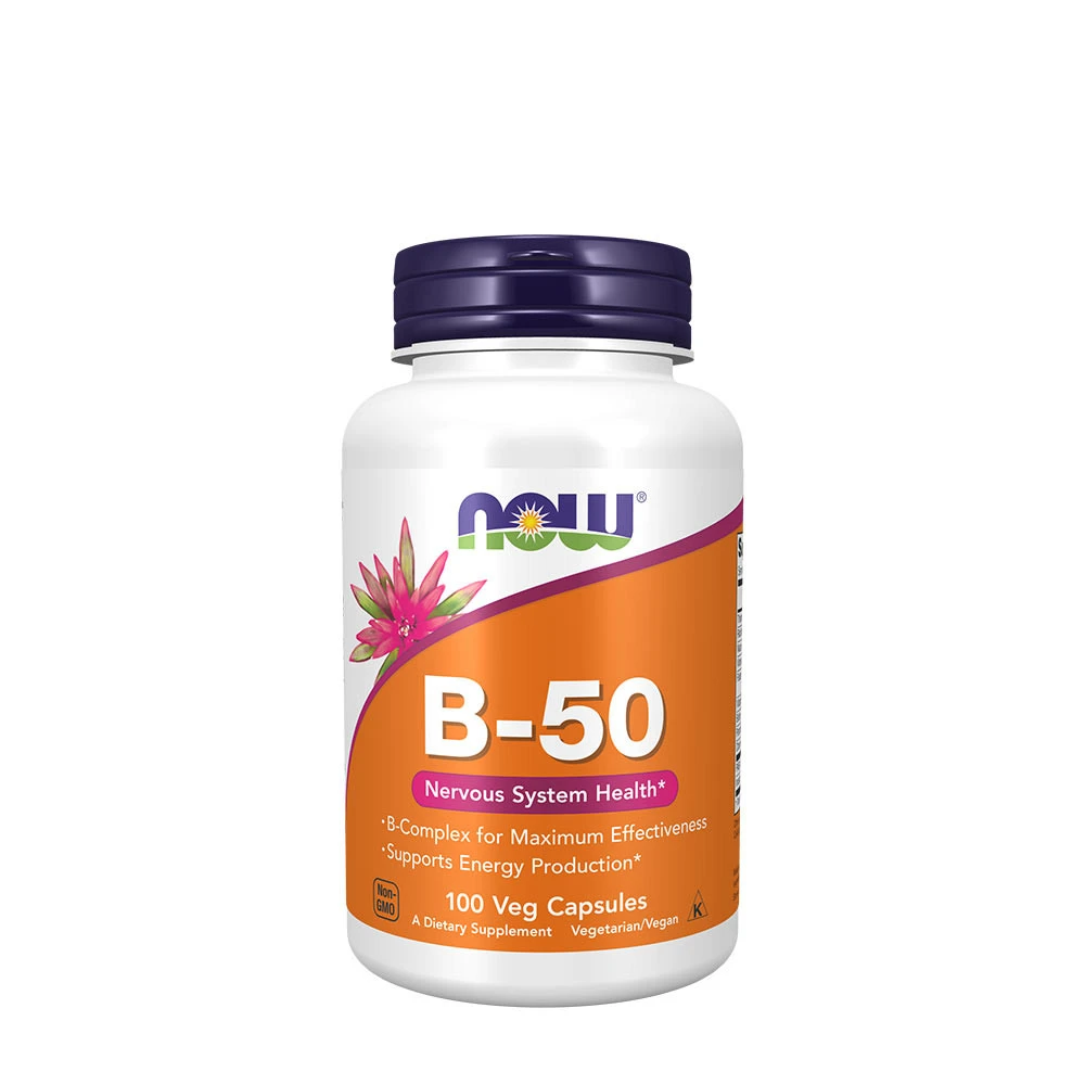 NOW Foods - Vitamin B-50-kompleks + 100 vegetabilske kapsler