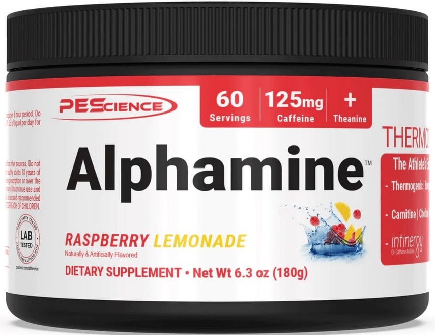 PEScience - Alphamine hindbær-limonade + 180 g