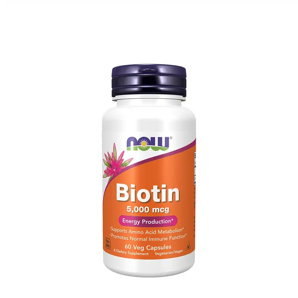 NOW Foods - Biotin, 5000mcg - 60 vcaps