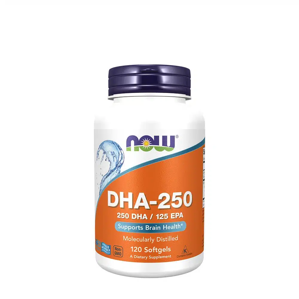 NOW Foods - DHA-250, 250 DHA / 125 EPA + 120 softgelkapsler