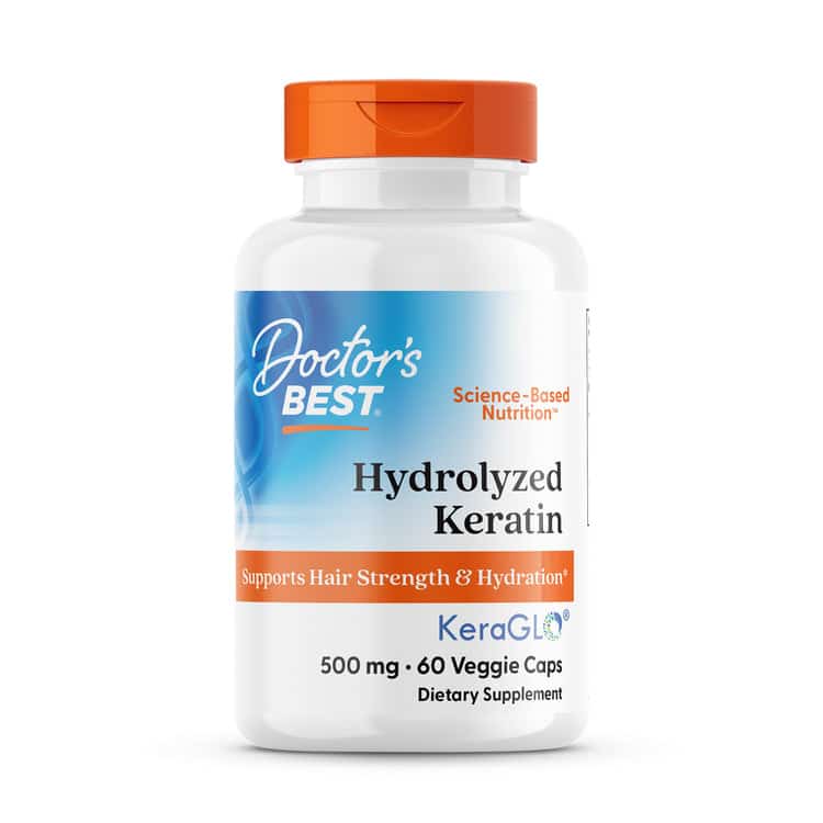 Doctor's Best - Hydrolyseret Keratin 500 mg - 60 vcaps