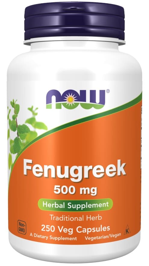 NOW Foods - Fenegræ 500 mg, 250 vegetabilske kapsler