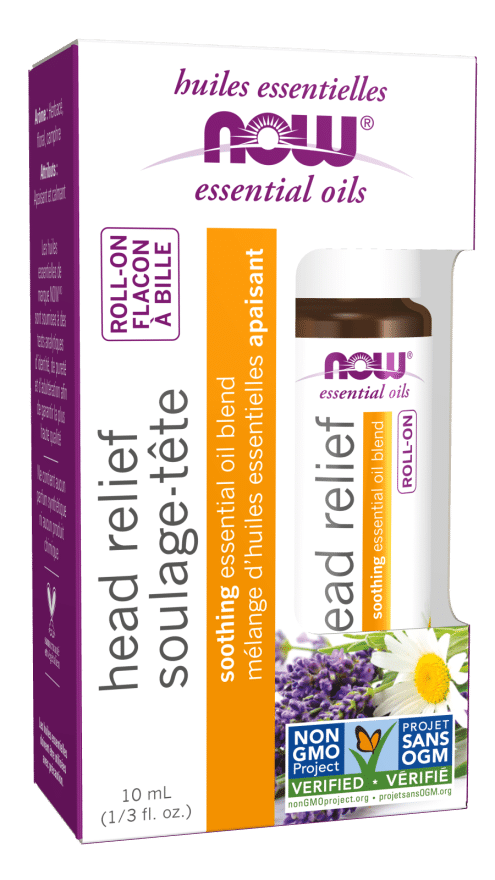 NOW Foods - Essential Oil, Head Relief Blend Roll-On - 10 ml.