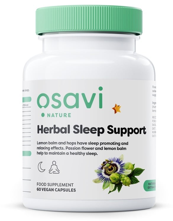 Osavi - Urtebaseret søvnstøtte uden melatonin + 60 veganske kapsler