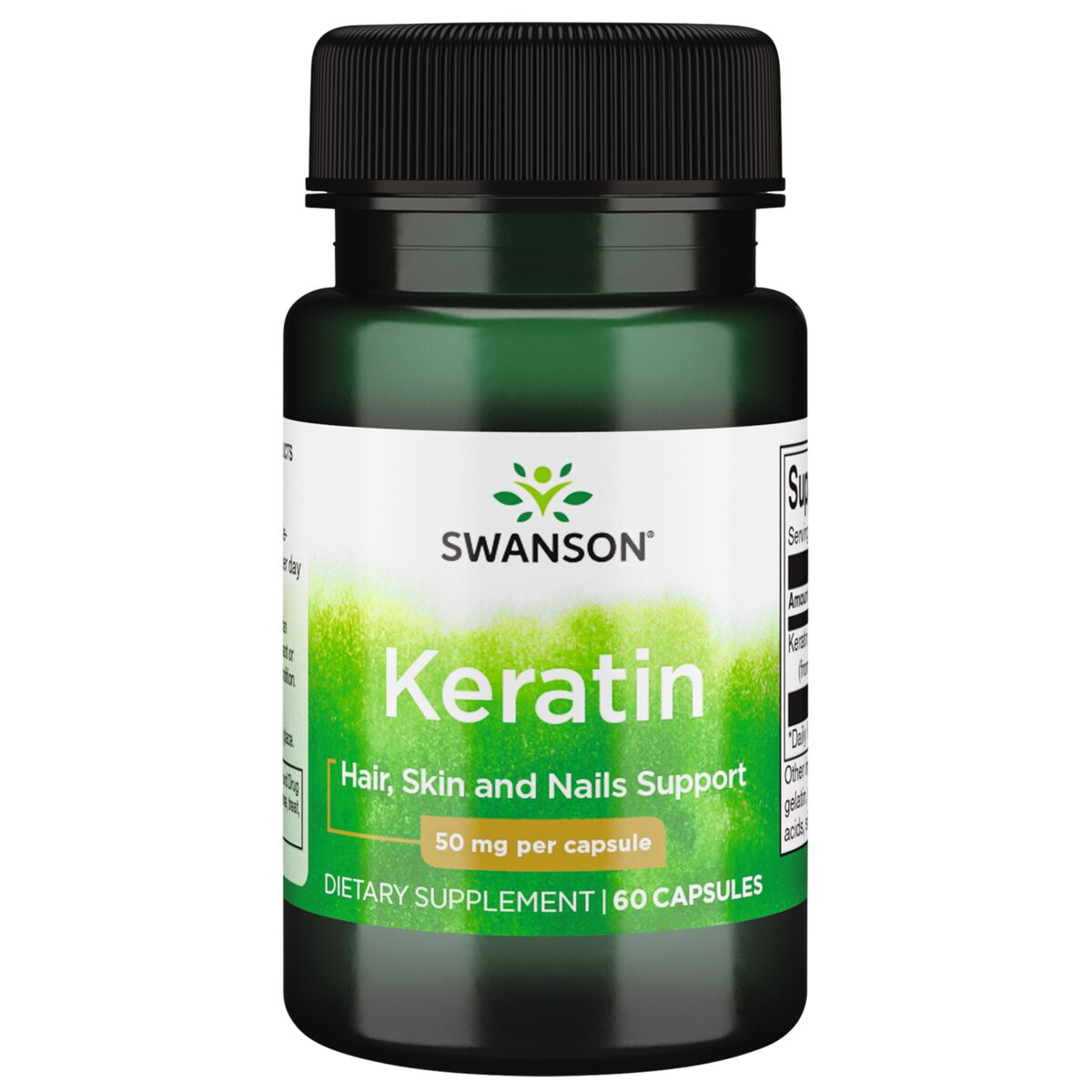 Swanson - keratin + 50 mg + 60 kapsler