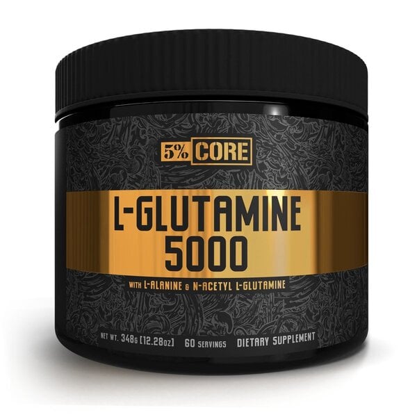 5% Nutrition - L-Glutamin 5000 Core Series, Usmagelig - 348g