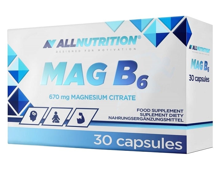 MAG B6 670mg Magnesium & Vitamin B6 30 kapsler
