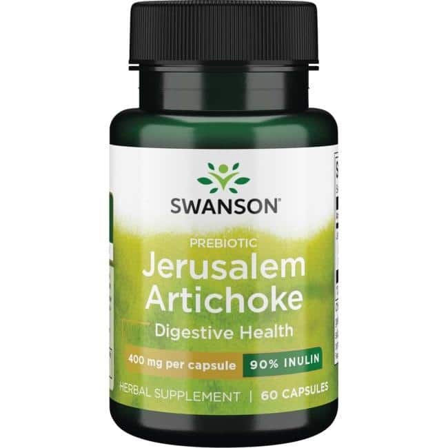 Swanson - Præbiotisk Jerusalem Artiskok 400 mg - 60 kapsler
