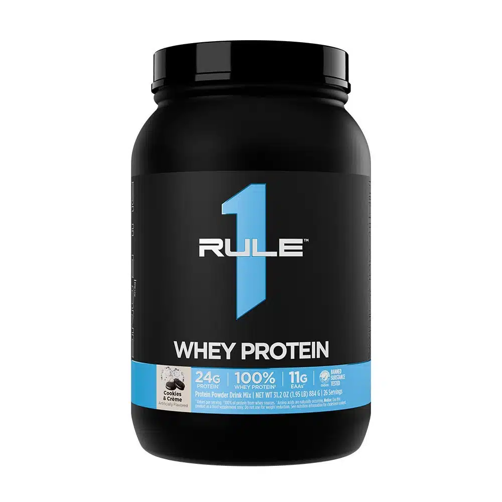 Rule1 - R1 Whey-blanding, Cookies og fløde + 884g