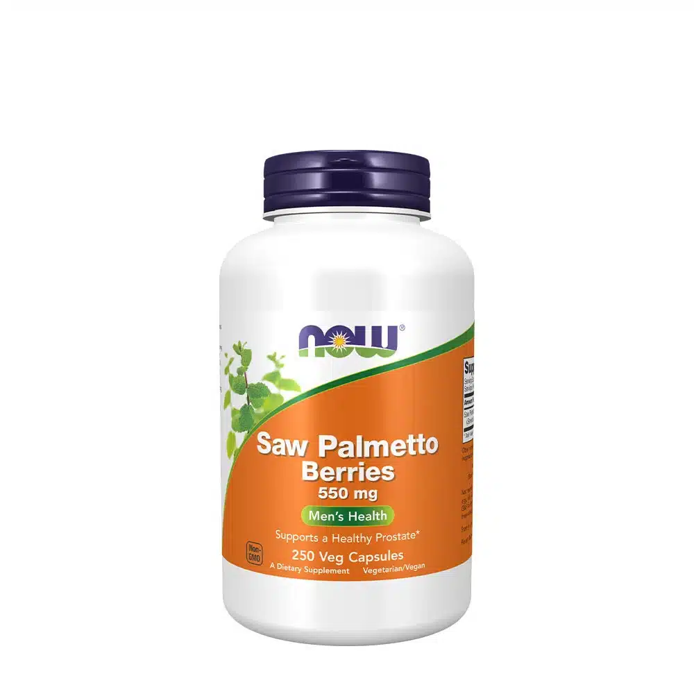 NOW Foods - Saw Palmetto-bær 550 mg, 250 vegetabilske kapsler