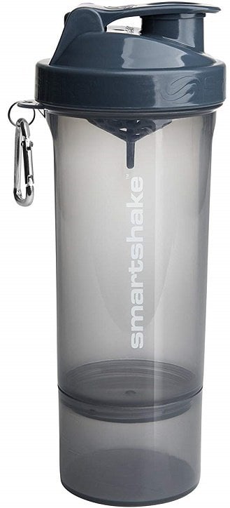 SmartShake - Slim Series shakerflaske Stormy grå + 500 ml