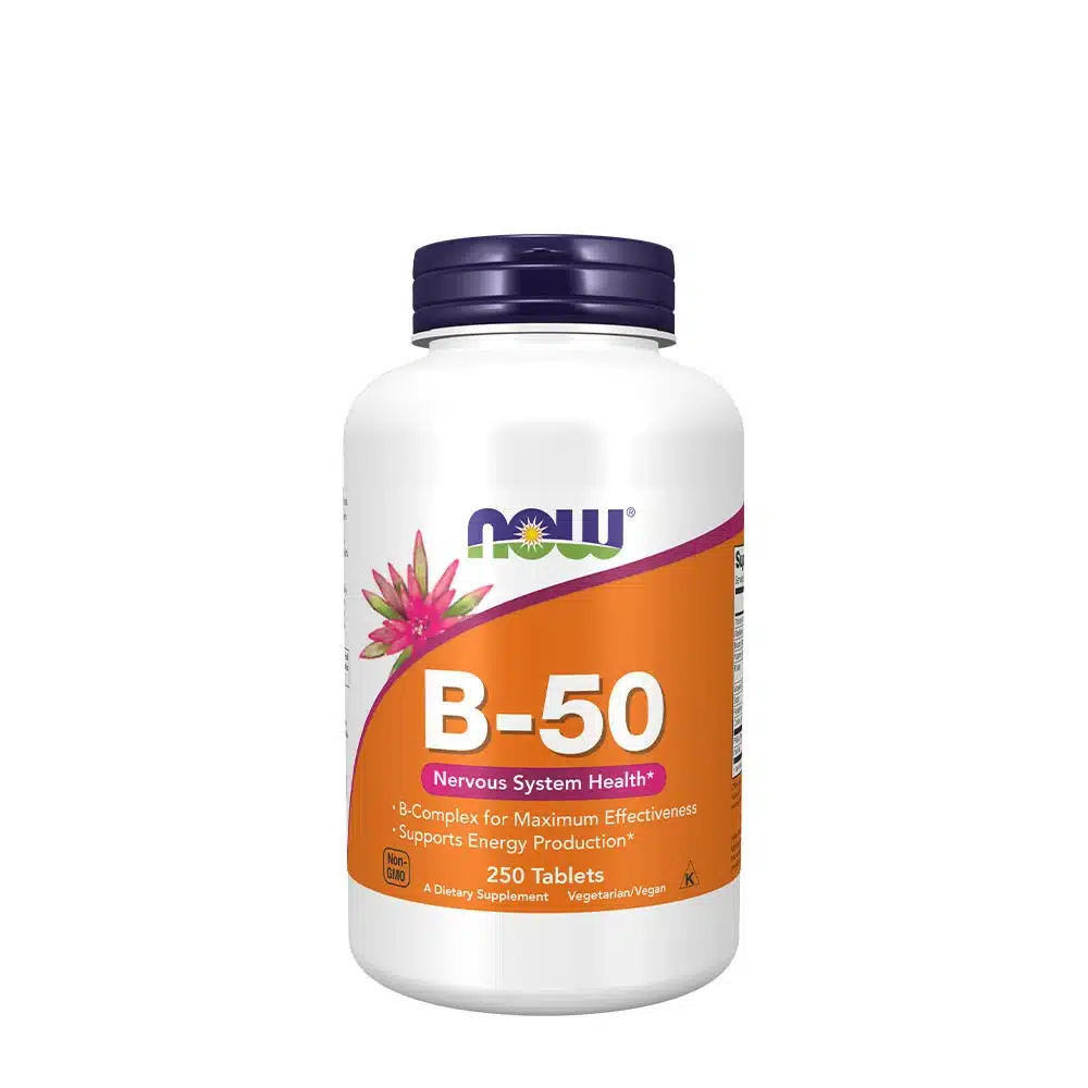 NOW - Vitamin B-50-kompleks + 250 tabletter