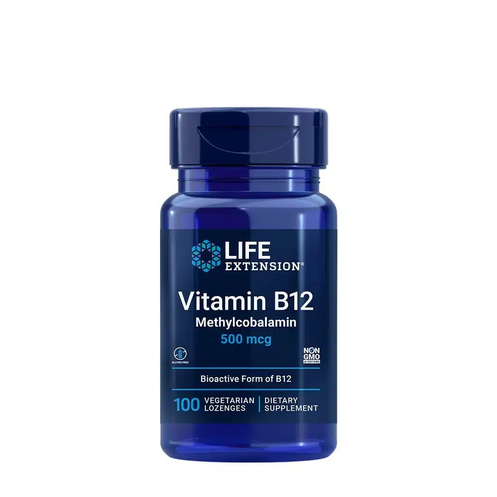 Life Extension - Metylkobalamin Vitamin B12, 500 µg + 100 vegetariske sugetabletter