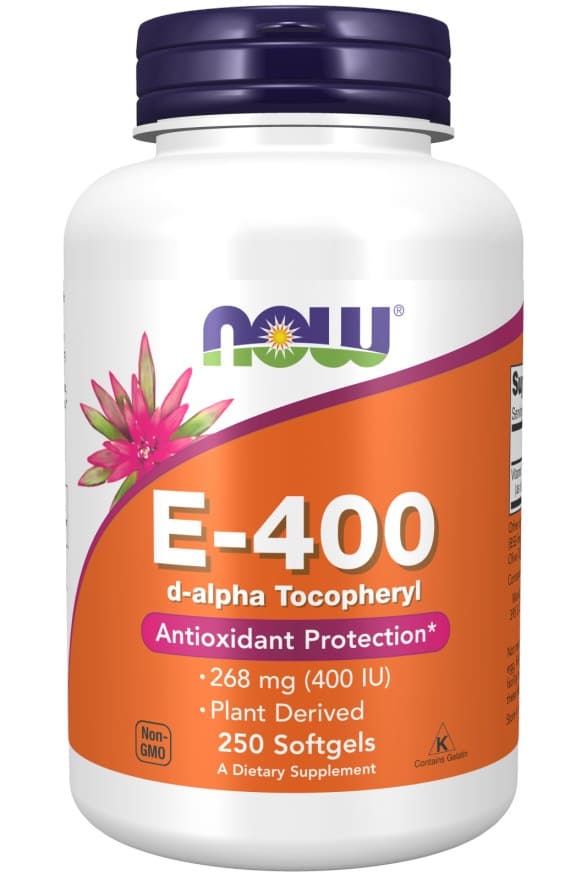 NOW Foods - Vitamin E-400, Natural - 250 softgels