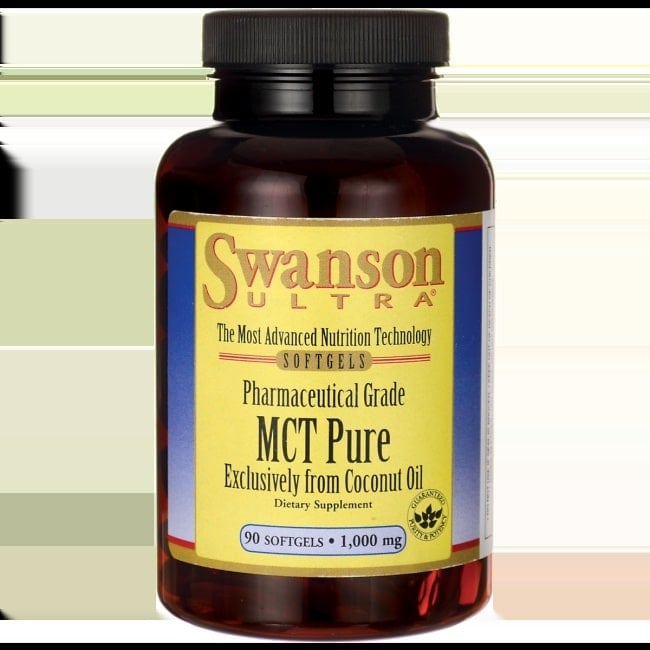 Swanson - Ren MCT-olie 1000 mg + 90 softgelkapsler