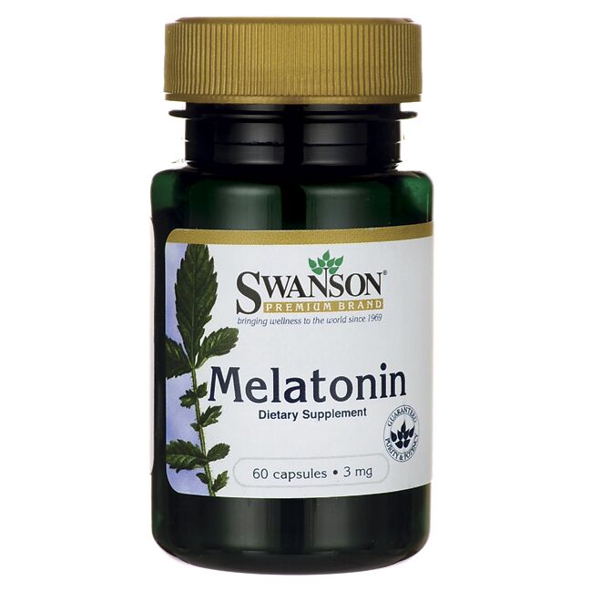 Swanson – Melatonin, 3mg – 60 caps - Billede 3