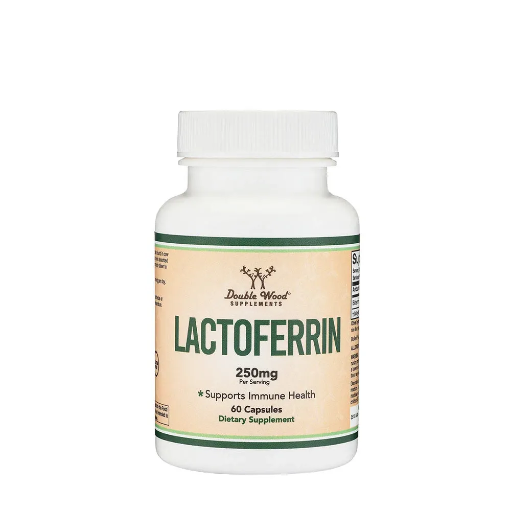 Double Wood Supplements Lactoferrin (60 Capsules) - Nuvalia
