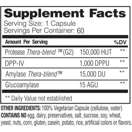 GlutenEase Extra Strength - 60 caps - Billede 3