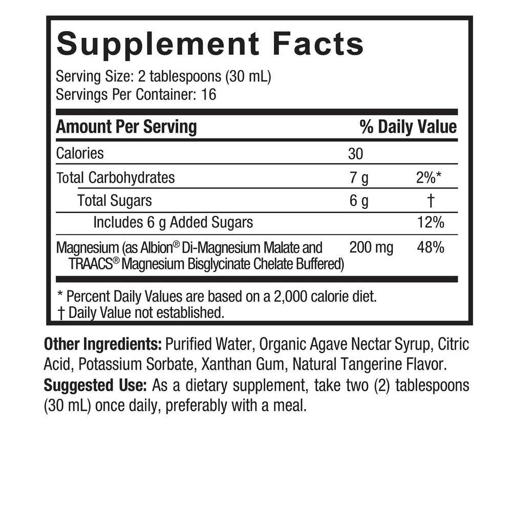 Liquid Magnesium Malate and Glycinate - 480 ml. - Billede 3