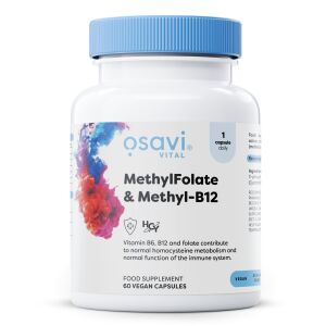 Methylfolat & Methyl-B12 – 60 veganske kapsler – Nuvalia