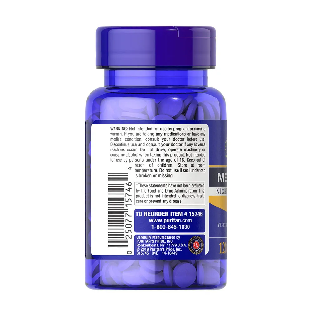 Puritan's Pride Melatonin 5 mg (120 Tablets) - Billede 7