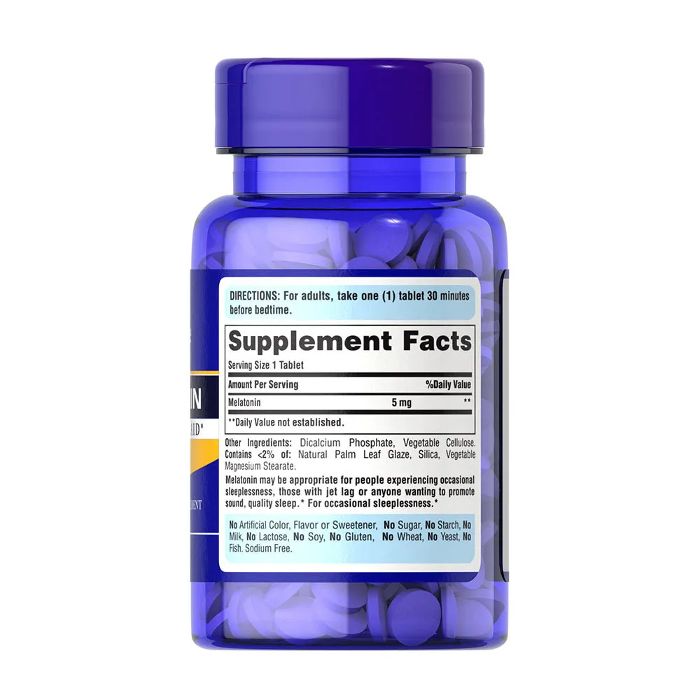 Puritan's Pride Melatonin 5 mg (120 Tablets) - Billede 6