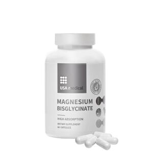 Medicinsk magnesiumbisglycinat fra USA (60 kapsler) – Nuvalia