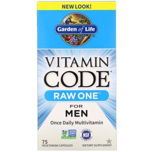 Vitamin Code RAW ONE til mænd – 75 vcaps – Nuvalia