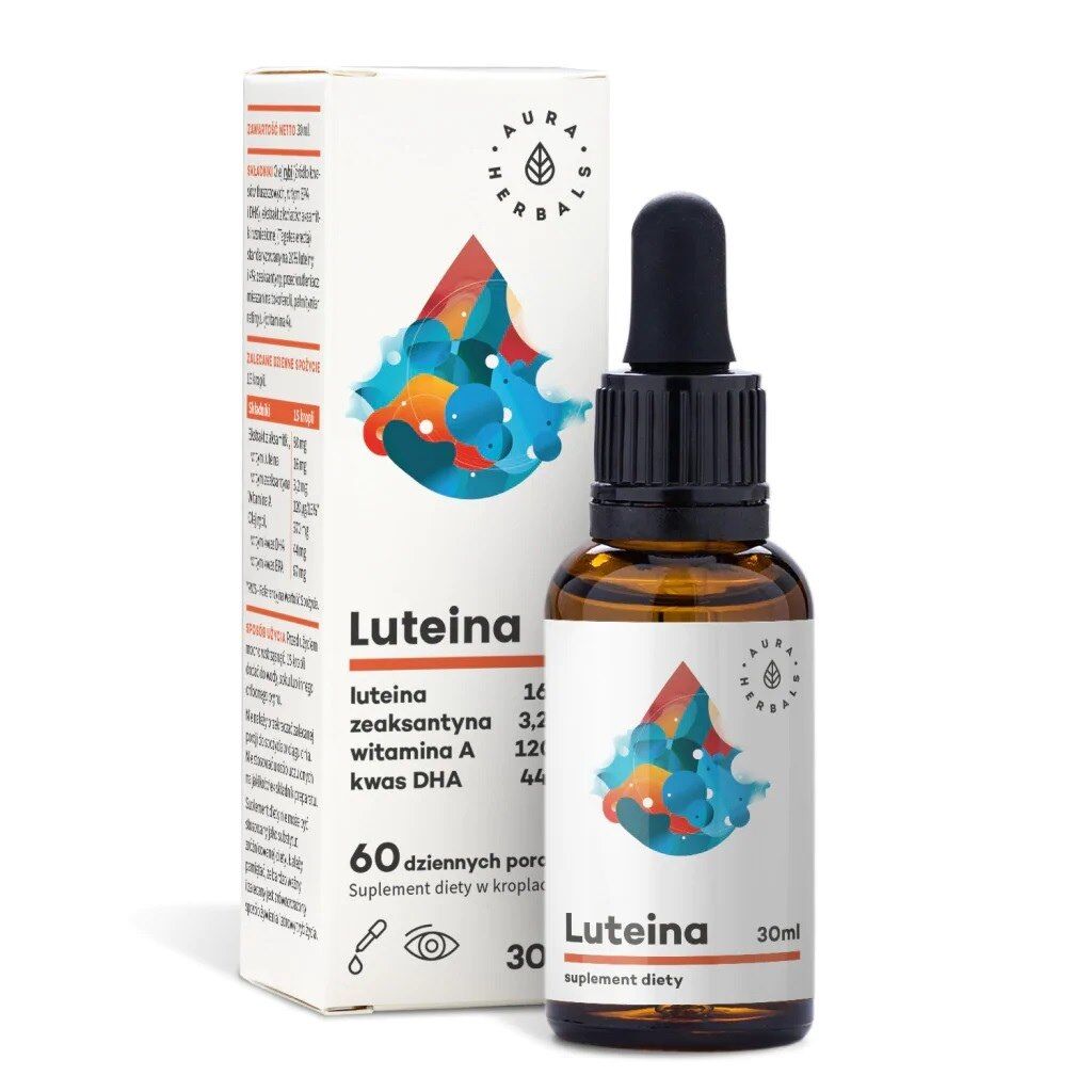 AURA HERBALS Lutein + A-vitamin + DHA + Zeaxanthin (30 ml / 1 fl. oz.) - Viking Supplements