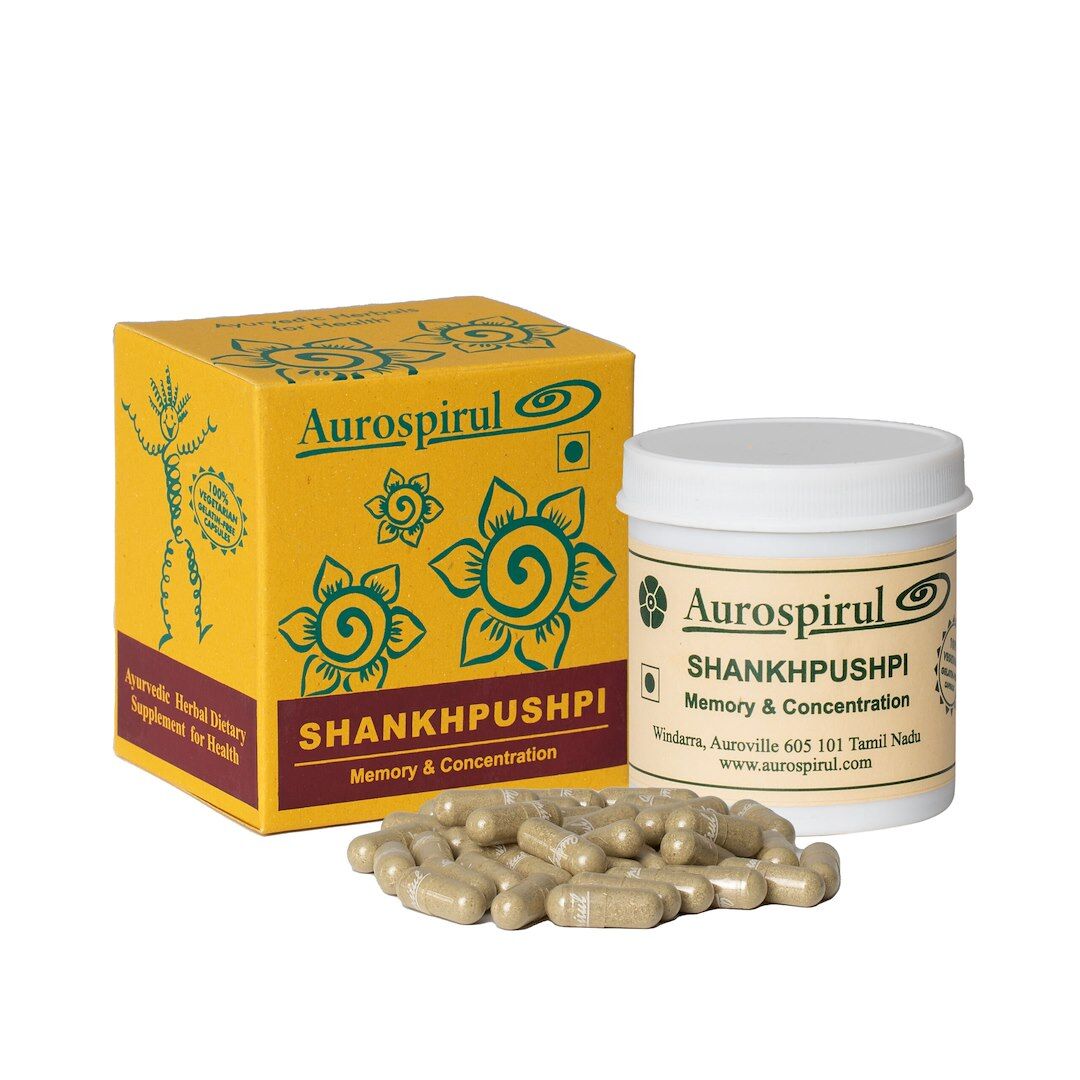AUROSPIRUL Shankapushpi (100 kapsler) - Viking Supplements