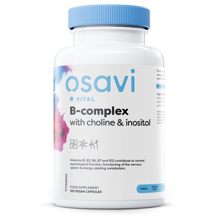 B-kompleks med cholin og inositol – 120 veganske kapsler – Viking Supplements