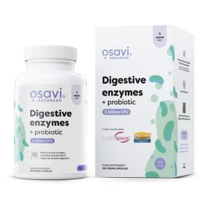 Fordøjelsesenzymer + probiotika – 120 veganske kapsler – Viking Supplements