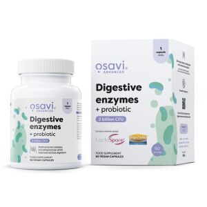 Digestive enzymes + probiotic - 60 vegan caps - Nuvalia
