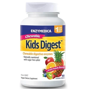 Enzymedica Kids Digest Tyggetabletter med frugtsmag 90 tyggetabletter - Viking Supplements