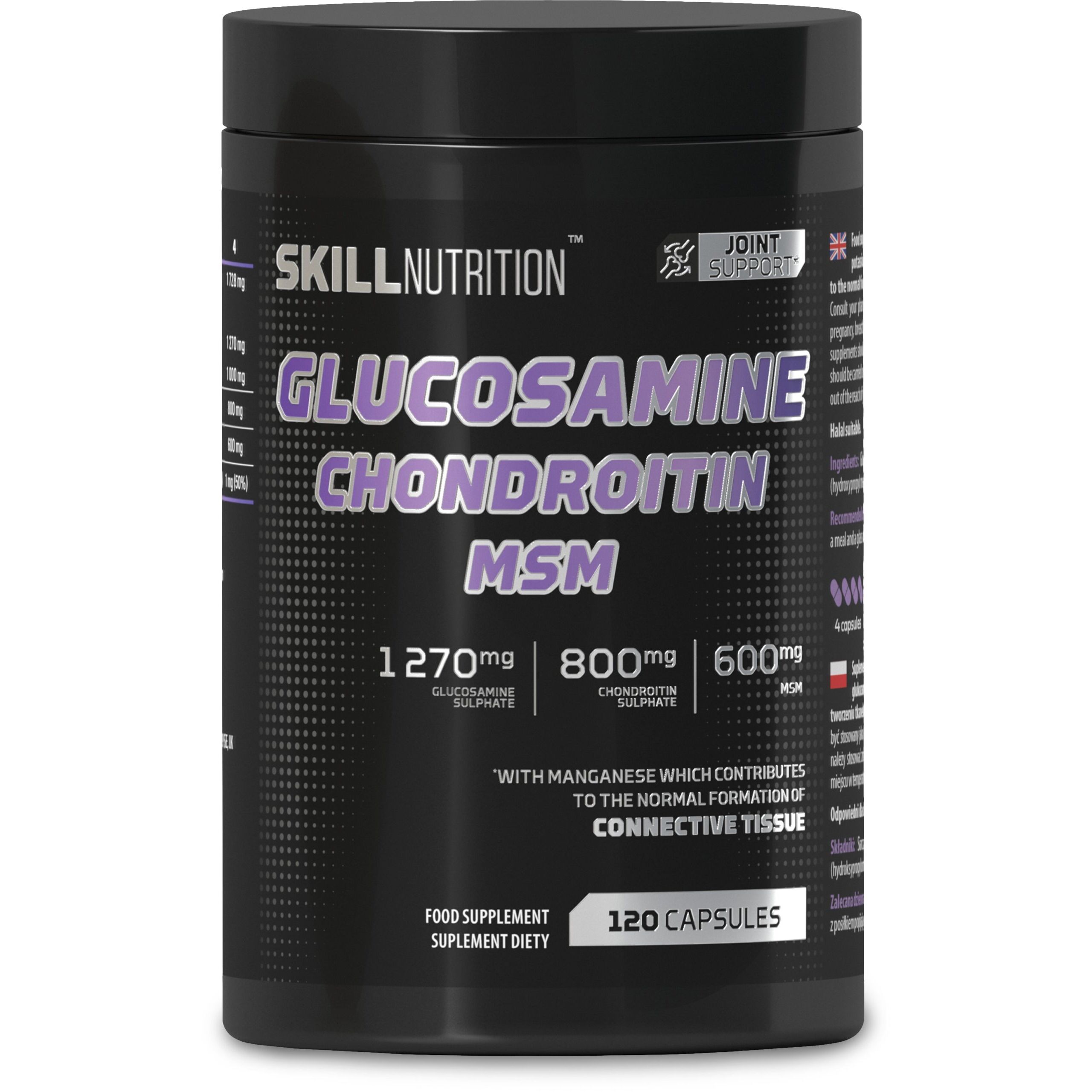 Glukosamin, kondroitin og MSM – 120 kapsler – Viking Supplements