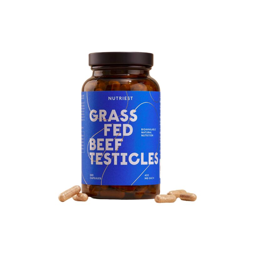 Græsopdrættet tørret okse-testikel – 240 kapsler – Viking Supplements