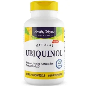 HEALTHY ORIGINS Naturligt Ubiquinol 100 mg (60 kapsler) - Viking Supplements