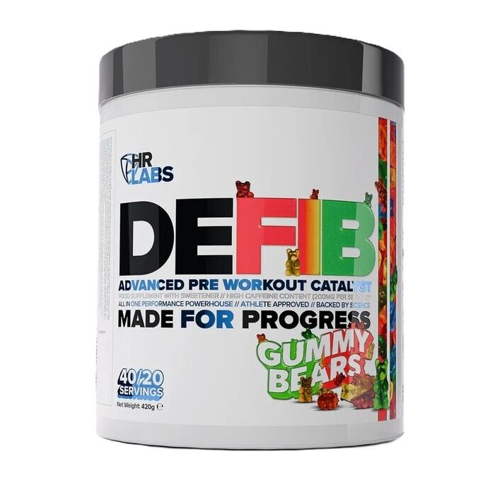 HR Labs Defib Advanced Pre Workout Catalyst, gummibamser 420 g