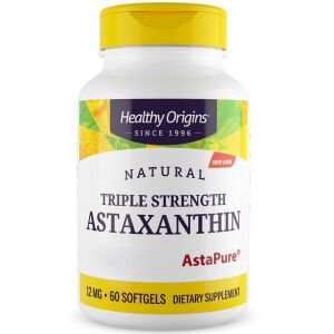 Healthy Origins Astaxanthin Depot 12 mg, 60 bløde kapsler – Viking Supplements