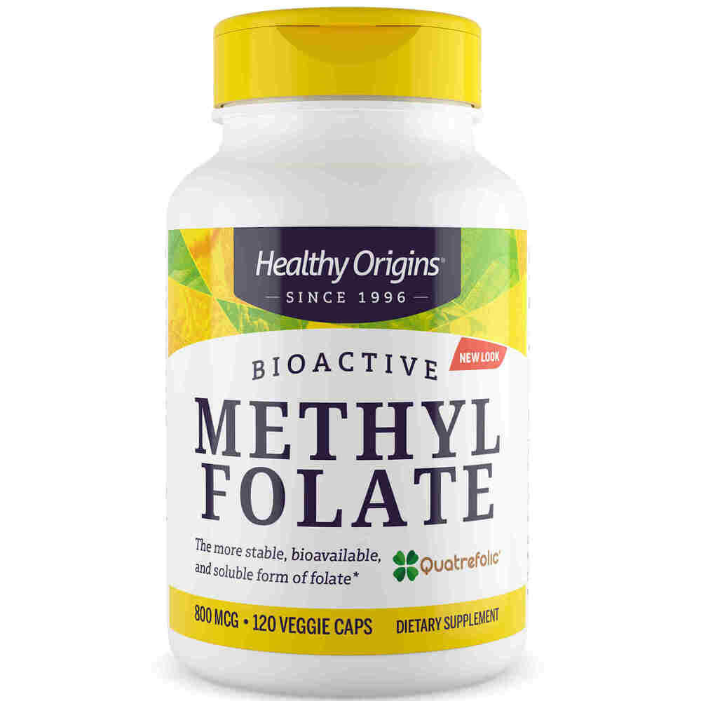 Healthy Origins Methylfolat 800 mcg 120 kapsler - Viking Supplements