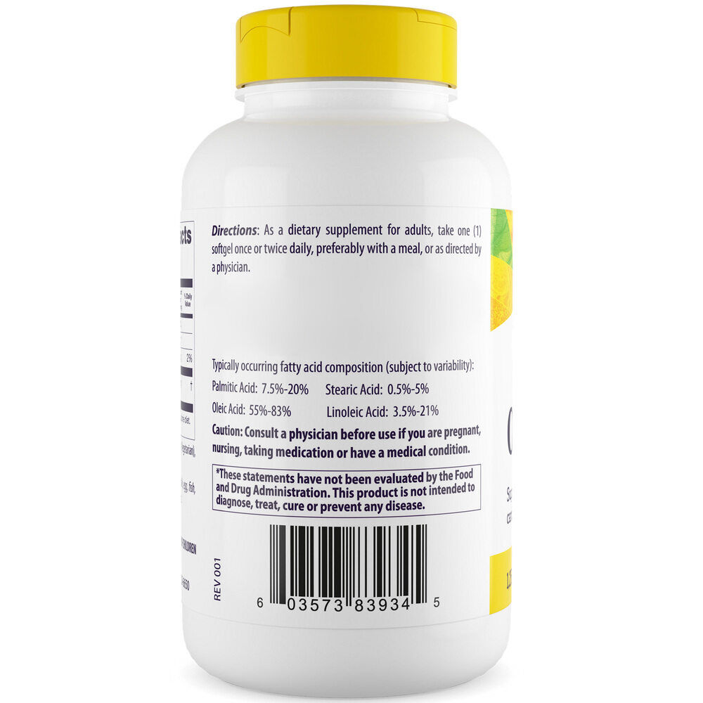 Healthy Origins Olive Oil 1 250mg 120 softgels - Billede 4