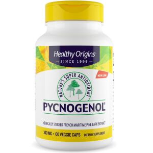Healthy Origins Pycnogenol 100 mg, 60 vegetariske kapsler – Viking Supplements