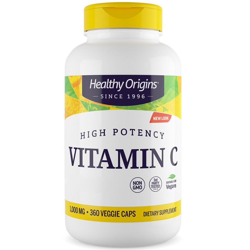 Healthy Origins C-vitamin 1.000 mg 360 vegetabilske kapsler